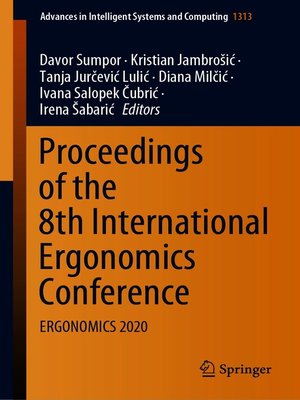 cover image of Proceedings of the 8th International Ergonomics Conference